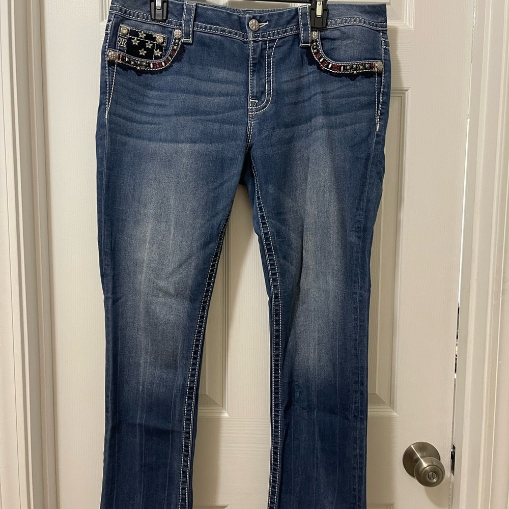 Miss Me Mid Rise Easy Crop Jeans for Women